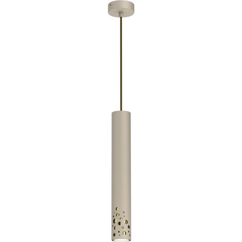 Suspension Altro Buble métal crème or 1xGU10 8W Luminex
