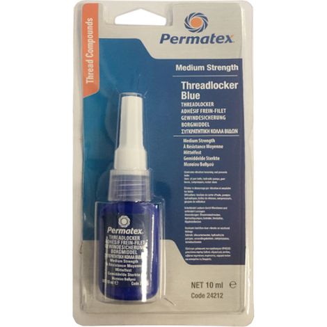 Adhésif frein filet bleu à résistance moyenne - Permatex 10ml