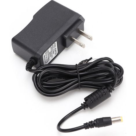 Adaptateur secteur multifonctionnel en plastique noir 9V, large applicabilité, cordon de 190 cm, prise standard américaine 9V AC100-240V. (1/5)