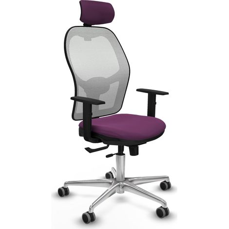 Sedia da ufficio piqueras y crespo Jorquera viola alluminio (1/2)