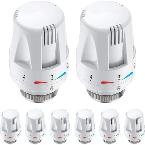 8er-Pack Heizungsthermostate: M30 x 1,5 Ersatzthermostatkopf, intelligenter Heizkörperthermostat, Frostschutzventil für Heizkörper für Zuhause und