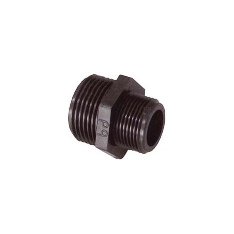 NIPLES RIDOTTO FILETTATO MASCHIO MASCHIO IN POLIPROPILENE- - M 1 M 1/2 - 20 pezzi