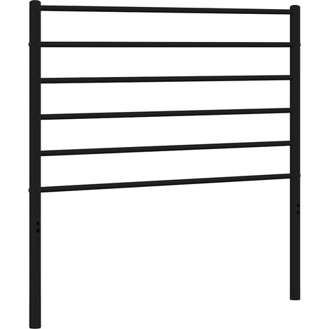 Maison Exclusive - Cabecero de repuesto de metal negro 107 cm (1/5)