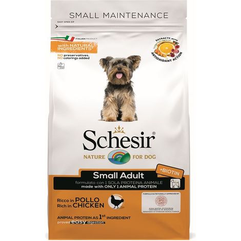 Schesir Dog Small Adult Mantenimento Pollo  - Schesir Dog Small Adult Mantenimento Pollo - Sacco Da 800 Gr, Any (1/2)