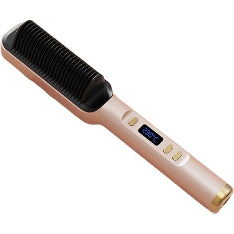 Fer a lisser brosse professionnel temperature variable de quatre vingt à deux cent trente degrés chauffage rapide pour un coiffage parfait