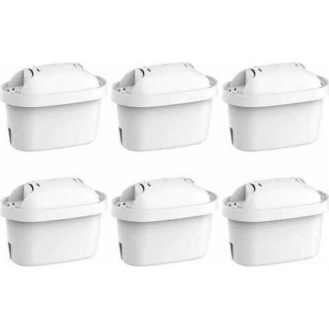 Cartouche de Filtre à Eau - Compatible avec Brita Maxtra Plus - Recharge pour Carafe Filtrante Marella (Lot de 6) (1/4)