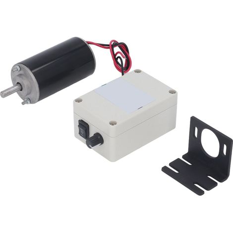 Drehzahlverstellbarer Motor (CW/CCW) mit hohem Drehmoment, Kugellager und 12–24 V Gleichstromregler, 24 V, 50 W, 6000 U/min (1/5)