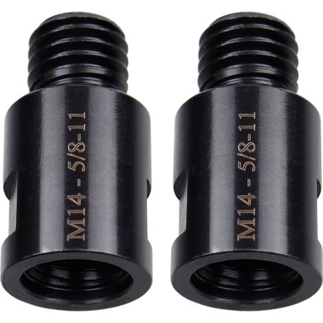 Adattatore per smerigliatrice angolare da 2 pezzi, connettore femmina M14 a maschio 5/8-11. Adattatore per smerigliatrice angolare, connettore di interfaccia, adattatore filettato. (1/5)