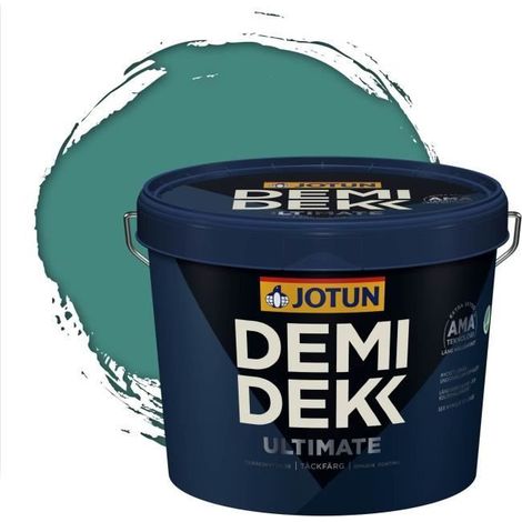 Peinture Bois - DEMI DEKK ULTIMATE - Lasure Opaque Satinée - RAL 6033 - 3L (1/2)
