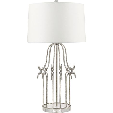 Elstead Stella - Lampada da tavolo 1 luce Argento, E27 (1/2)