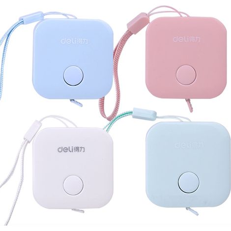 Mètre ruban mini portable souple rétractable double échelle 1,5m (unités métriques et impériales) pour mesure corporelle (1/5)