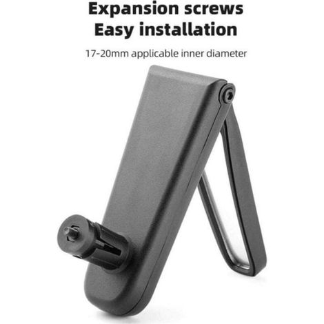Rétroviseur Vélo - Guidon Réglable Pliable - Vision Arrière HD - Noir - 1 Pièce (1/4)