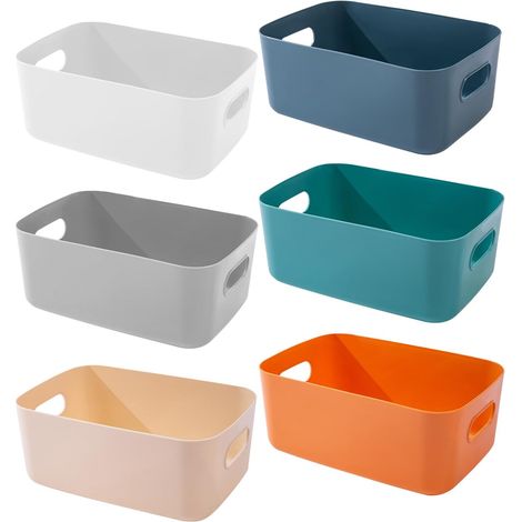Aufbewahrungsboxen, Kunststoff, Griff, Regale, Schubladen, Wäscheschrank, Multi-Schrank-Organizer, Küche (20,5 x 14 x 7 cm)