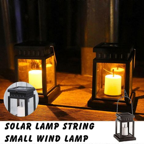 Lanterne solaire à bougie, lampe à piles en cristal (1/5)