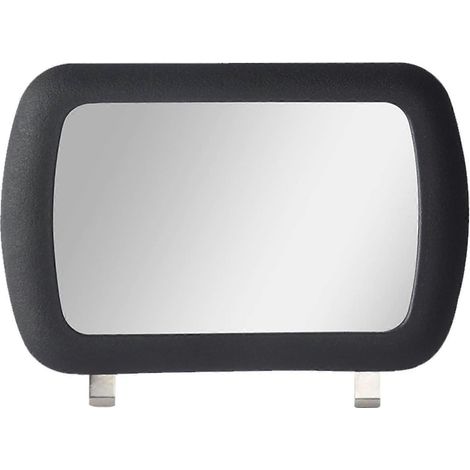 Miroir de pare-soleil pour voiture, miroir de maquillage pour voiture, miroir de courtoisie pour pare-soleil, miroir de pare-soleil en acier inoxydable, miroir de maquillage pour pare-soleil de voitur (1/5)