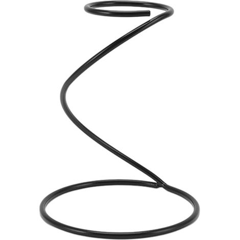 Kaffeefilterständer – Schwarzer spiralförmiger Kaffeefilterständer, Metallfiltergestell, Ständer für Handfilter-Kaffeebrühgeräte