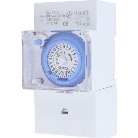 Minuterie mécanique automatique 24 heures pour chauffe-eau et lampadaires 220V (1/5)