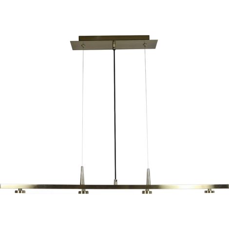 Lustre Candellux BERG 34-45218 laiton, 4xE14 abat-jour blanc (1/2)