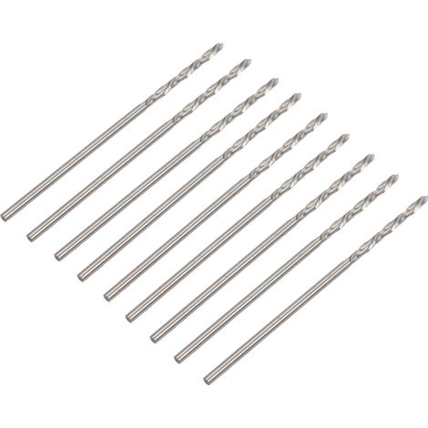 Foret hélicoïdal de 1,0 mm en acier rapide à queue droite pour perles, accessoire de perçage (1/5)