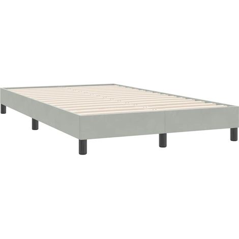 Maison Exclusive - Estructura de cama sin colchón terciopelo gris (1/5)