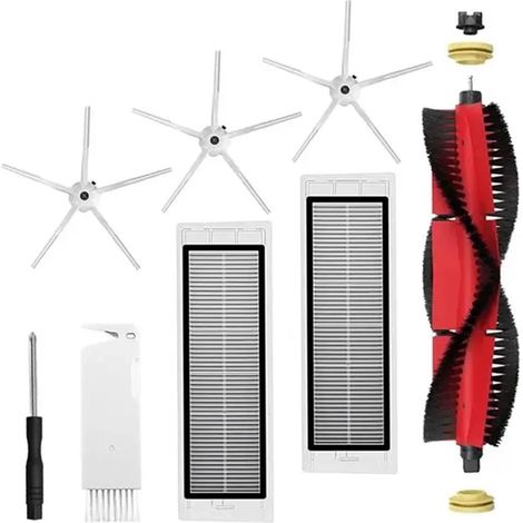 Pièces De Rechange for Aspirateur Robot Xiaomi, Roborock, S5 S502-00 S502-02 S5 Max S6 S6 MaxV S6 Pure E4 E5, Brosse Latérale Principale, Filtre Hepa, Balai(As Show) (1/5)