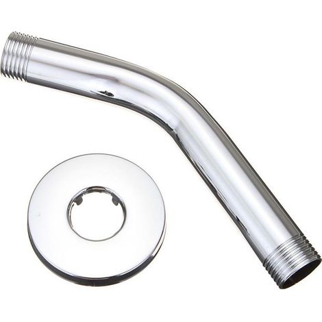 Rallonge bras de douche inox mural anti-rouille, extension support douche (1/5)