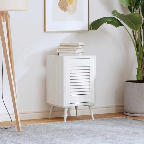 Porte d'armoire à persiennes blanc 39,5x29,5 cm (1/5)