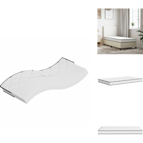 Matelas en mousse moyennement doux 70x200 cm - Matelas Mousse - Matelas Pas Cher - Matelas Petit Lit - Literie Bon Marché - Sommeil Confortable (1/5)