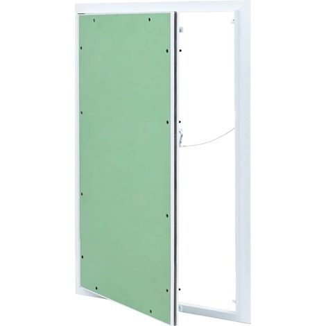 Panneau d'Accès pour Intérieur et Extérieur Aluminium et Plâtre Vert et Argent 55 x 75 cm (1/5)