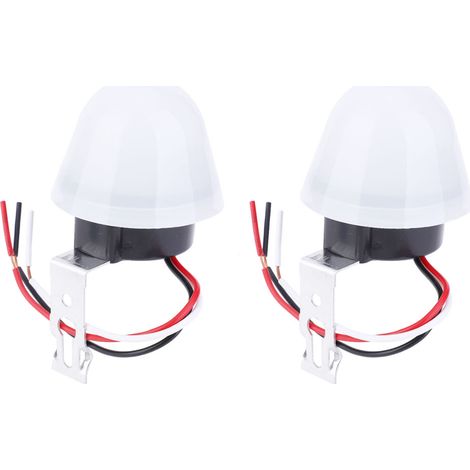 Interruttore fotoelettrico Yctze per lampade da terra – Interruttore automatico a fotocellula per lampade a LED, a incandescenza e a risparmio energetico con funzione di ritardo (12V)