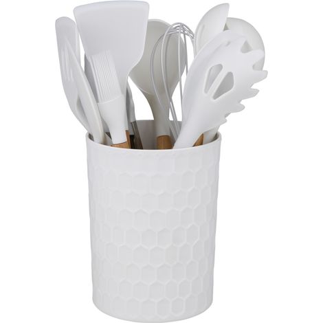alpina Ensemble d'ustensiles de cuisine Blanc H17.8xl12.3xL12.3cm (1/5)