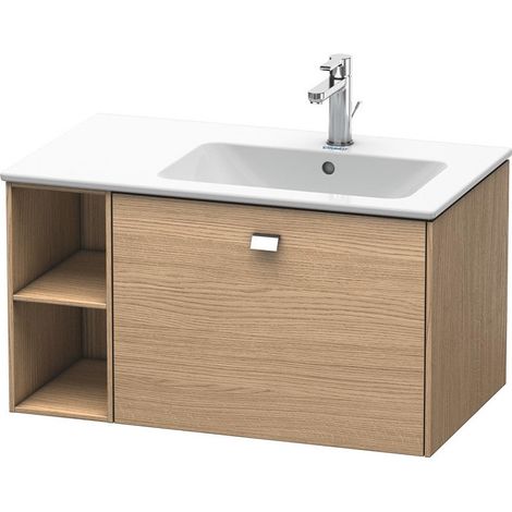 Meuble sous-vasque BRIOSO 442x820x479mm B re G. chromé eu chêne