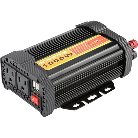 Convertisseur onduleur 12 V CC vers 110 V CA 1500 W pour voiture (1/5)