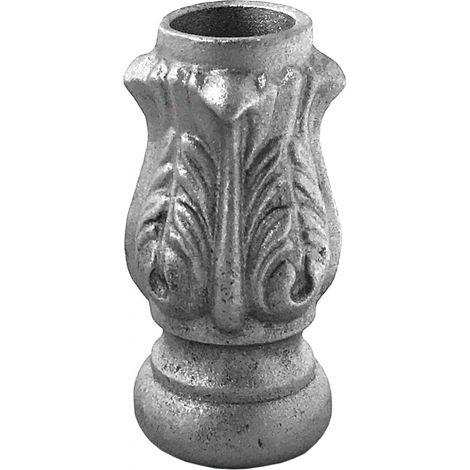 Garniture Manchon décor rond 14 mm en fonte - DECO FER FORGE