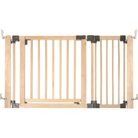 Safetots Wooden Multi Panel Room Divider, up to 136cm, Natural Wood, 76cm Tall, Flexible Room Divider for Baby and Toddler