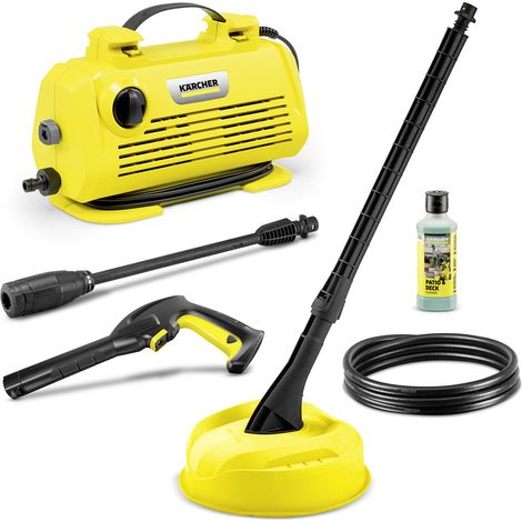 Nettoyeur haute pression Karcher K 2 Horizontal VPS Home - 110 bars - 360 L/h - 1400 W avec vario power et brosse terrasse (1/5)