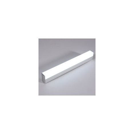 Miroir Lumière Carré Salle De Bains Vanité Applique Murale Avec Abat-Jour Fermé En Acier Inoxydable + Acrylique Éclairage Économie D'énergie Haute Luminosité Led Pour La Maison 22w, 55cm