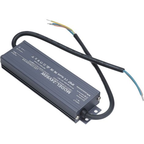 Alimentation LED 24V 60W 2.5A Transformateur Étanche IP67 Driver Constant Tension AC170-265V (1/5)
