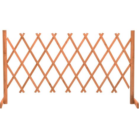Garten-Rankzaun Orange 150x80 cm Massivholz Tanne