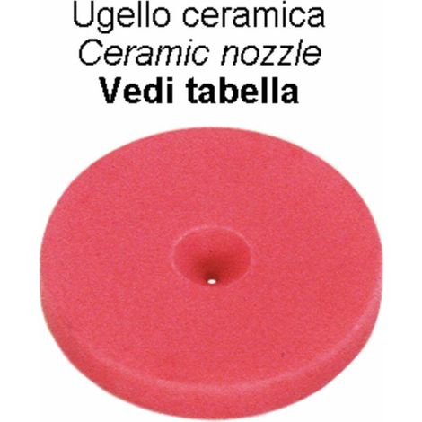 Ugello in ceramica Ø 18mm foro Ø 1mm (1/2)