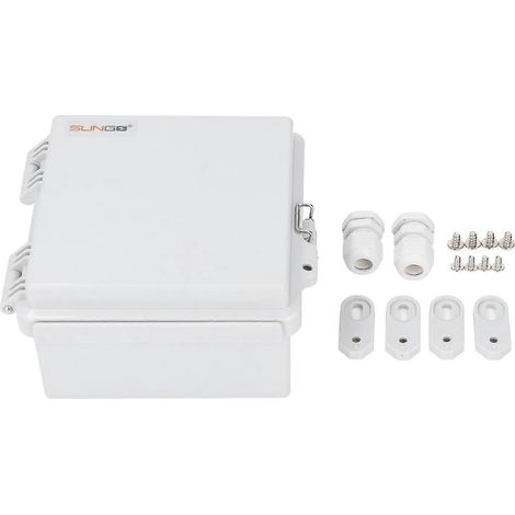Boîte de jonction électrique IP67 étanche, boîtier en plastique, boîtier électrique extérieur pour alimentation satellite