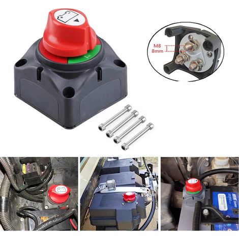 12-48V 3-position master switch for yacht/motorhome, heavy-duty changeover switch for car battery--DTEKGAZ
