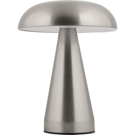 Leitmotiv Rachel lámpara de mesa LED plata moderna