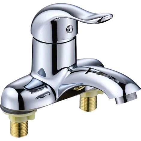 Robinet pour vasque, zinc, eau chaude/froide, pour toilettes