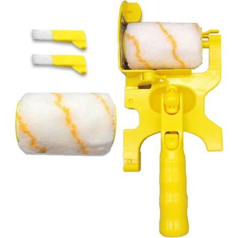 Paint Edger Roller Brush, Multifunctional Removable Cleaning Brush, Safe Tools for Ceilings and Walls, 1 Set, Long Handle (1/3)