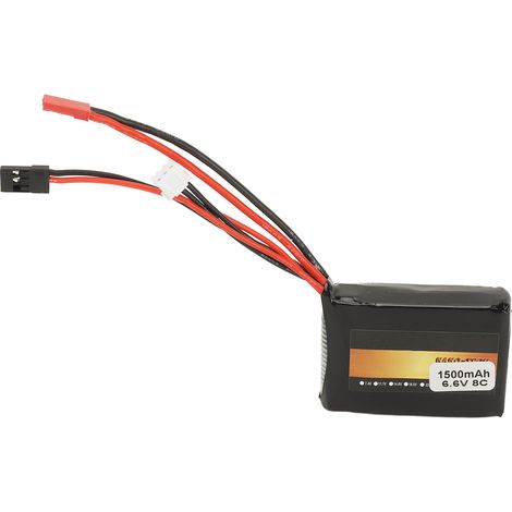 Batterie Lithium 6.6V 1500mAh pour Télécommande Futaba 4PX, 14SG, 4PV, 4PLS - Rechargeable Haute Performance (1/5)