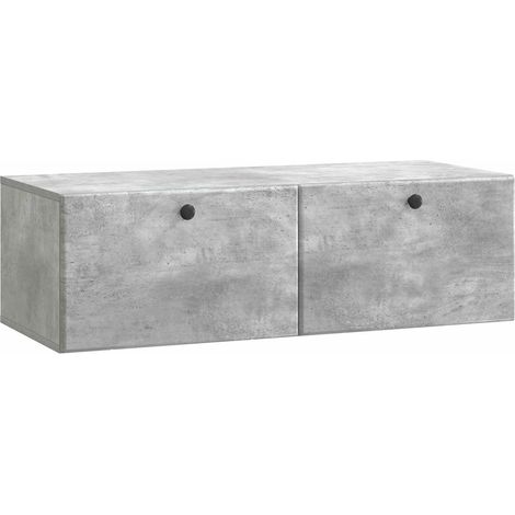 Maison Exclusive - Mobile Porta TV da Muro 98 x 41 x 30 cm Grigio Cemento (1/5)