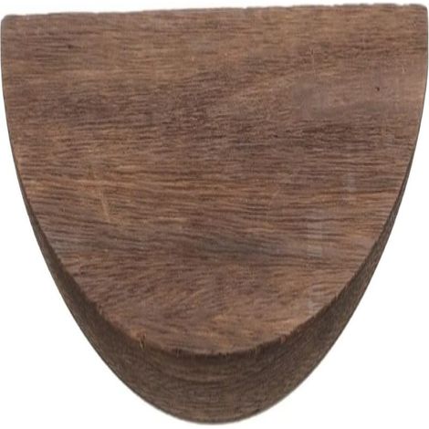 Estantería de pared de estilo nórdico fabricada en madera maciza reforzada, de color marrón oscuro (apta para cocina y salón). (1/5)