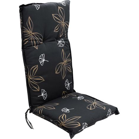 Coussin universel pour chaise à haut dossier noir - Sénégal