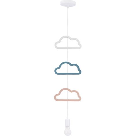 Suspension enfant blanche nuages E27 20W Candellux (1/3)